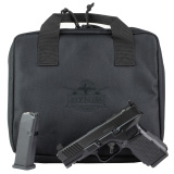 STK200, Semi-automatic, Striker Fired, Full Size, Alumnimum Frame Pistol, 9MM, 4" Barrel, PECVD Finish, Black, G10 Grip, Fixed Sights, 17 Rounds, 2 Magazines 56621