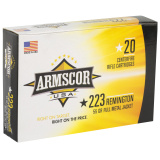Armscor Rifle Ammunition .223 Remington 55 Grain Full Metal Jacket