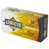 Pistol Ammunition .22 TCM 40 Grain Jacketed Hollow Point