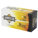 Armscor Handgun Ammunition .38 Special 158 Grain Full Metal Jacket