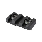 Low Profile Rail, Fits Picatinny M-LOK, 3 Slot, Anodized Finish, Black LPR-M-3