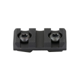 Low Profile Rail, Fits Picatinny M-LOK, 3 Slot, Anodized Finish, Black LPR-M-3