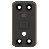 Optic Plate, Tall Height, Anodized Finish, Black, Fits Arisaka Offset Optic Mount, For Aimpoint Micro T1/T2/H1/H2, SIG Romeo 4, 5 (not 5X), Holosun HS403 (not A), HS503, HS515, HS530, Vortex Crossfire OOM-P11