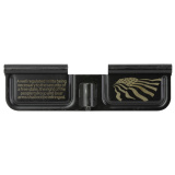 Dust Cover, Laser Engraved, Matte Finish, Black, Fits AR-15 BA-LS-DC-2nd Amendment