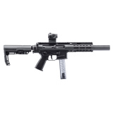 SPC9, Semi-automatic Rifle, SBR, 9MM, 4.5" Barrel, Integrated Suppressor, Anodized Finish, Black, 33 Rounds, 1 Magazine, Glock Magazine Compatible BT-500003-PDW-SBR-SD-G-TS