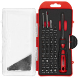 Deluxe Screwdriver Set, 40 Piece Kit, Red Handle BC-DLXSDS