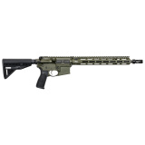 RECCE-14 MCMR, Semi-automatic, AR, .223 Remington/5.56 NATO, 14.5" Pinned (16" OAL) Barrel, Cerakote Finish, Olive Drab Green, Black BCM Gunfighter MOD 0 Stock, Black BCM Gunfighter MOD 4 Grip, Olive Drab Green 13" BCM Gunfighter MCMR M-LOK Handguard, HU