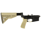 Bravo Company, Complete Lower Receiver, AR-15, Multi Caliber, Anodized Finish, Flat Dark Earth, BCM MK2 Recoil Mitigation System, BCM MOD 3 Stock, 7075 T6 Aluminum, Factory Cosmetic Blem BCMLRG-RMS-STK-MOD-3-FDE-COSMO