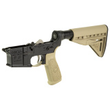 Bravo Company, Complete Lower Receiver, AR-15, Multi Caliber, Anodized Finish, Flat Dark Earth, BCM MK2 Recoil Mitigation System, BCM MOD 3 Stock, 7075 T6 Aluminum, Factory Cosmetic Blem BCMLRG-RMS-STK-MOD-3-FDE-COSMO