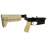 Bravo Company, Complete Lower Receiver, AR-15, Multi Caliber, Anodized Finish, Flat Dark Earth, BCM MK2 Recoil Mitigation System, BCM SOPMOD 2 Widebody Stock, 7075 T6 Aluminum, Factory Cosmetic Blem BCMLRG-RMS-STK-MOD-2-SPMD-FDE-COSMO