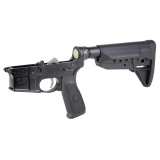 Bravo Company, Complete Lower Receiver, AR-15, Multi Caliber, Anodized Finish, Black, BCM SOPMOD 0 Widebody Stock, 7075 T6 Aluminum, Factory Cosmetic Blem BCMLRG-STK-MOD-0-SPMD-BLK-COSMO