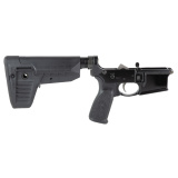 Bravo Company, Complete Lower Receiver, AR-15, Multi Caliber, Anodized Finish, Black, BCM SOPMOD 1 Compartment, 7075 T6 Aluminum, Factory Cosmetic Blem BCMLRG-STK-MOD-1-SPMD-BLK-COSMO