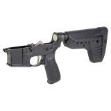 Bravo Company, Complete Lower Receiver, AR-15, Multi Caliber, Anodized Finish, Black, BCM SOPMOD 1 Compartment, 7075 T6 Aluminum, Factory Cosmetic Blem BCMLRG-STK-MOD-1-SPMD-BLK-COSMO