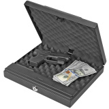 Safe, 11.5"x9.75"x2.5", Black, LED Digital Vault, Magnum Top Load BD4055L