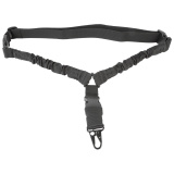 Tactical Sling, Black, 1", Single Point Bungee Sling, Quick Release Buckle BDT829B