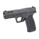 BP9, Double Action, Semi-automatic, Steel Frame Pistol, Full Size, 9MM, 4.25" Barrel, Matte Finish, Black, Polymer Grips, 3-Dot Sights, Optics Ready, 17 Rounds, 2 Magazines BP9FSMOR