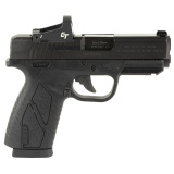BP CC, Double Action, Semi-automatic, Polymer Frame Pistol, Compact, 9MM, 4" Barrel, Matte Finish, Black, Fixed Sights, No Thumb Safety, 8 Rounds, 1 Magazine, Includes Crimson Trace Red Dot BP9MCCL