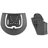 SERPA CQC Concealment Holster with Belt and Paddle Attachment, Fits HK VP9/40, Left Hand, Matte Black 410579BK-L