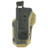 Omnivore Nonlight Multi-Fit Holster, NonLight, Belt Holster, Right Hand, Black/Tan, Fits More Than 150 Styles of Semi-Automatic Handguns with Accessory Rail, Hard, Thumb Actived Active Retention Mechanism 419000BCR