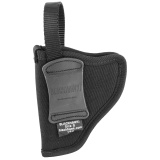 Nylon Hip Holster for 2-3 Inch Barrel Small/Medium Double Action Revolvers Except 2 Inch 5-Shot Black Right Hand
