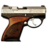 Bullpup, 9mm, 3.35" Barrel, Aluminum Frame, Stainless Finish, Rosewood Grips, 7Rd, Double Action Only BULLPUP9