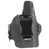 Dual Point Belt Holster, Fits Glock 43, Leather/Kydex, Right Hand, Black 104869