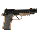 80X Cheetah, Tactical Urban, Semi-automatic, Double Action/Single Action, Compact, Metal Frame Pistol, 380 ACP, 4.4" Threaded Barrel with Compensator, Fiber Optic Sights, Manual Safety, Black Slide with Bronze Frame, 10 Rounds, 2 Magazines J80XTACLED10