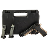 80X Cheetah Tactical Urban Launch Edition | 380ACP,  DA/SA, 4.4" Threaded Barrel w/Comp, Metal Frame Polymer Grip, Manual Safety/Decocker, Bronze, 13RD Two Magazines, Front Picatinny Rail, Optic Ready