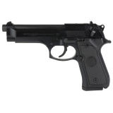 92FS 9MM, 4.9" Barrel, Alloy Frame, Blue Finish, DA/SA, Full Size, Plastic Grips, 3 Dot Sights, Ambidextrous Safety, 2 Magazines, 15Rd J92F300M