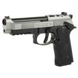 92XI SAO | 9mm, 4.7" Barrel, Optics Ready (OR), Matte Frame, Silver Cerakote Slide, 2x 10rd Magazines