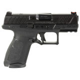 APX A1 Compact, Striker Fired, Semi-automatic, Polymer Frame Pistol, Compact, 9MM, 3.7" Barrel, Matte Finish, Black, Optics Ready, Trigger Safety, Front Fiber Optic Sight and Black Rear, 15 Rounds, 2 Magazines JAXA1C915FO