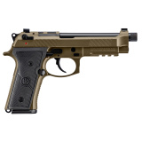 M9A4 Overlanding RDO | 9MM, 5" Threaded Barrel, Nomad Bronze Cerekote, Tritium Night Sights, DA/SA, Decocker, 18 Rounds, 2 Magazines, Front Picatinny Rail, Optics Ready, Includes Streamlight Microstream, Compass, 10mm Socket
