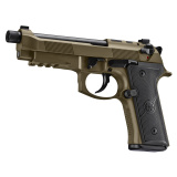 M9A4 Overlanding RDO | 9MM, 5" Threaded Barrel, Nomad Bronze Cerekote, Tritium Night Sights, DA/SA, Decocker, 18 Rounds, 2 Magazines, Front Picatinny Rail, Optics Ready, Includes Streamlight Microstream, Compass, 10mm Socket