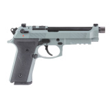 M9A4 Overlanding, Double Action/Single Action, Semi-automatic, Full Size, Metal Frame Pistol, 9MM, 5.11" Threaded Barrel, Cerakote Finish, Lunar, Tritium Night Sights, 18 Rounds, 2 Magazines, Includes Flashlight, Compass, and a 10mm Socket JS92M9A4GLUN18