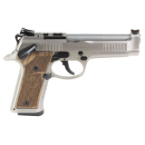 92X Performance Defensive, Single/Double Action, Semi-automatic, Full Size, 9MM, 4.6" Barrel, Nickel/Stainless Finish, Silver, Optics Ready, Manual Safety, Fiber Optic Front Sight, Walnut Grips, 10 Rounds, 2 Magazines SPEC0746A10