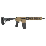 Spec 15 Kinetx, Semi-automatic, AR Pistol, 223 Remington/556NATO, 11.5" Barrel, Black/Tan, B5 Grip, SBA3 Pistol Brace, 30 Rounds, 1 Magazine BRO-S15-KTX-P-TCT-BLK