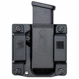 Magazine Pouch, Single, 1.5" Belt Loops, Size Small, Fits G43 and M&P Shield Magazines, Ambidextrous, Polymer, Black BC60-1001S