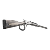 R92, Large Loop, Lever Action Rifle, 357 Magnum, 20" Barrel, Stainless Steel Finish, Silver, Green Laminate Wood Stock, Buckhorn Sights, 8 Rounds, Right Hand 923572093-LW