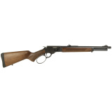 R95 Trapper, Lever Action Rifle, 44 Magnum, 16.5" Barrel, Oxide Finish, Black, Buckhorn Rear Sights, Drift Adjustable Front Sight, Wood Stock, 8 Round 950044161