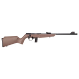 RB22, Bolt Action Rifle, 22LR, 16" Barrel, Blued Finish, Black, Flat Dark Earth Synthetic Stock, Compact, Adjustable Fiber Optic Sights, 10 Rounds RB22L1611FDE