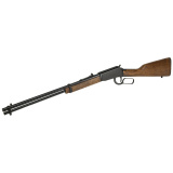Rio Bravo, Lever Action, 22 WMR, 20" Barrel, Blued Finish, Wood Stock, Adjustable Sights, 12 Rounds, Black RL22W201WD