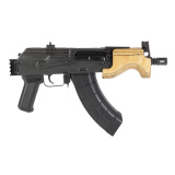 Micro Draco, Semi-automatic, Metal Frame Pistol, 762X39, 6.25" Barrel, Threaded M14X1 LH, Steel, Anodized Finish, Black, Polymer Grip, Hardwood Handguard, 30 Rounds, 1 Magazine, Rear Picatinny Rail HG2797P-N