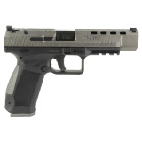 TP9SFx, Striker Fired, Semi-automatic, Polymer Frame Pistol, 9MM, 5.2" Match Grade Barrel, Tungsten Slide, Black Frame, Warren Tactical Sights, 10 Rounds, 2 Magazines, Includes Holster, Interchangeable Backstraps and Four Red Dot Interface Plates HG4192G