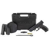 TP9SF, Striker Fired, Semi-automatic, Polymer Frame Pistol, 9MM, 4.46" Barrel, Match Grade Barrel, Black, Warren Tactical Sights With Dot Front, 18 Rounds, 2 Magazines, Includes Holster and Interchangeable Backstraps HG4865-N
