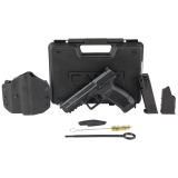 TP9SF, Striker Fired, Semi-automatic, Polymer Frame Pistol, 9MM, 4.46" Barrel, Match Grade Barrel, Black, Warren Tactical Sights With Dot Front, 18 Rounds, 2 Magazines, Includes Holster and Interchangeable Backstraps HG4865-N