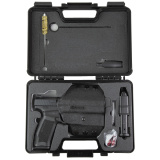 TP9SF, Striker Fired, Semi-automatic, Polymer Frame Pistol, 9MM, 4.46" Barrel, Match Grade Barrel, Black, Warren Tactical Sights With Dot Front, 18 Rounds, 2 Magazines, Includes Holster and Interchangeable Backstraps HG4865-N