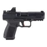 METE SF One Series, Semi-automatic, Striker Fired, Polymer Frame Pistol, Compact, 9MM, 4.1" Barrel,  Matte Finish, Black, Optics Ready, 15 Rounds, 1 Magazine, Includes MeCanik MO1 Optic HG56370SV-N
