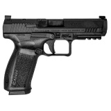 METE SF One Series, Striker Fired, Semi-automatic, Polymer Frame Pistol, Compact, 9MM, 4.19" Barrel, Cerakote Finish, Black, Optics Ready, 3-Dot White Sights, 15 Rounds, 1 Magazine HG5637OS-N