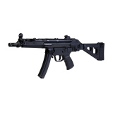 AP5, Semi-automatic, 9MM, 8.9" Threaded Barrel, 1/2X28 Thread Pitch, Matte Finish, Black, Polymer Grip, SB Tactical Brace, Manual Safety, Fixed Rear Sight & Adjustable Front Sight, 30 Rounds, 2 Magazines, Includes Sling, Cleaning Kit, Picatinny Ra