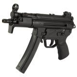 AP5-P Base, Semi-automatic Pistol, 9MM, 5.75" Threaded Barrel, Matte Finish, Black, Adjustable Sights, Manual Safety, 30 Rounds, 1 Magazine, Hard Case, No Sling, Cleaning Kit, Scope Mount, or Muzzle Brake, With Sling HG6035A-N